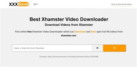 xhampster to mp4|Best xHamster Downloader